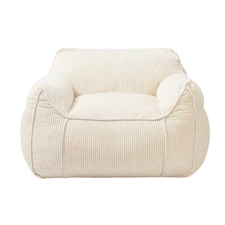 Pouf Fauteuil Velours Côtelé - 100x110 Cm