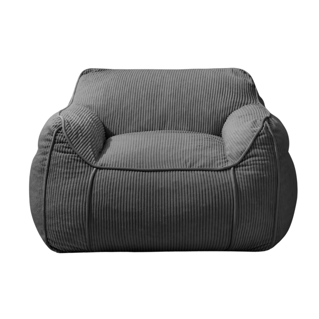 Pouf Fauteuil Velours Côtelé - 100x110 Cm