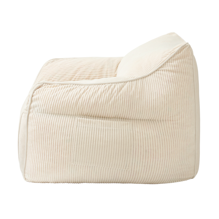 Pouf Fauteuil Velours Côtelé - 100x110 Cm