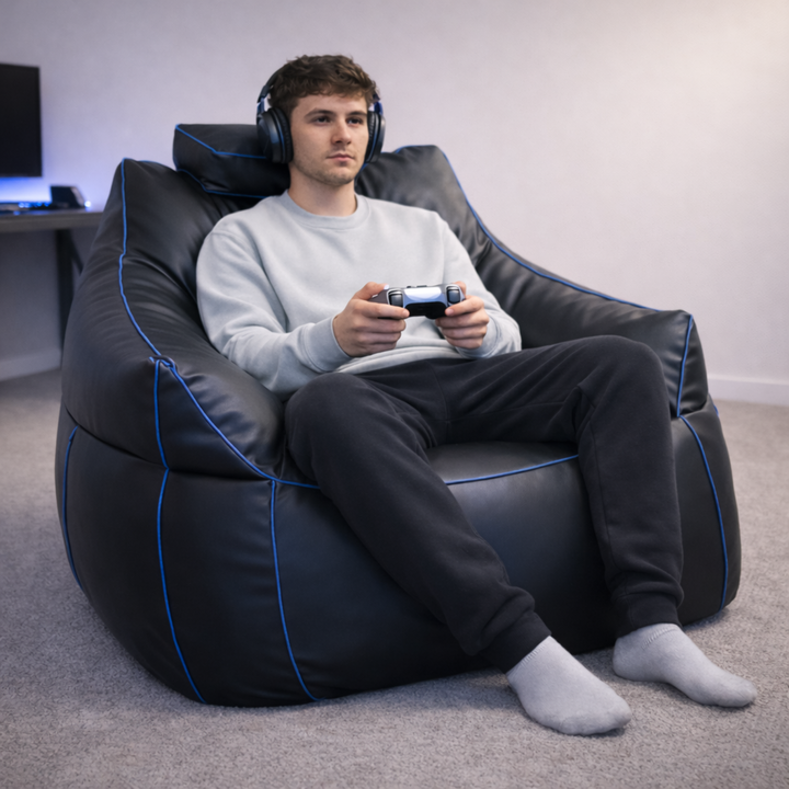Pouf gaming en similicuir - 100x110 cm