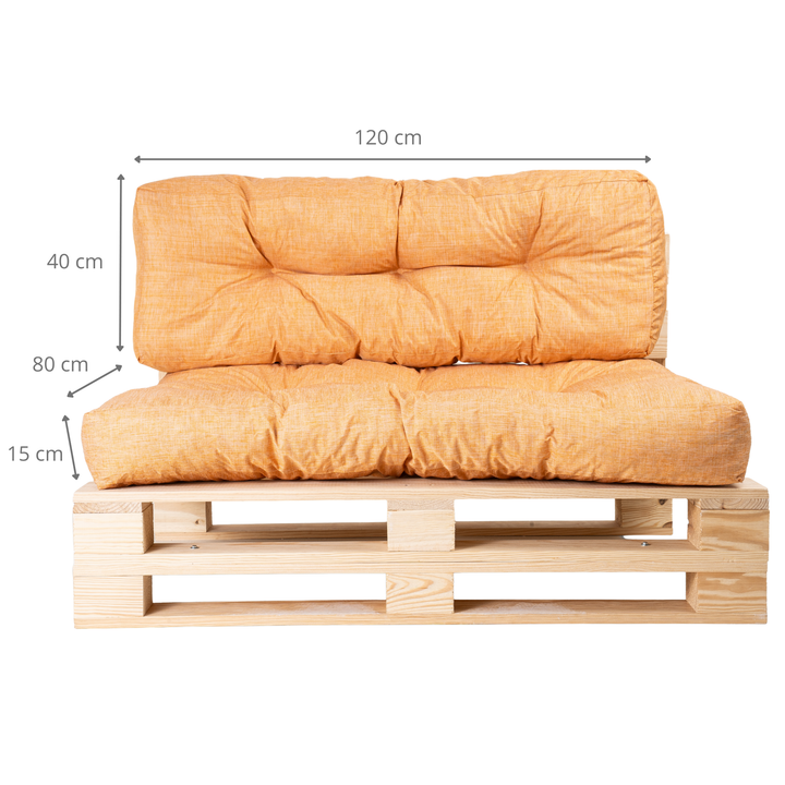 Lot Assise/Dossier Coussin Palette