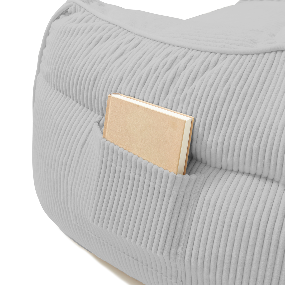 Pouf Fauteuil Velours Côtelé - 100x110 Cm