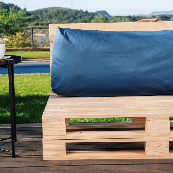 Coussin Palette Déhoussable Imperméable - Dossier 120x40 Cm