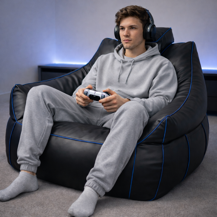 Pouf gaming en similicuir - 100x110 cm