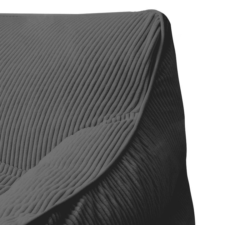Pouf Fauteuil Velours Côtelé - 100x110 Cm