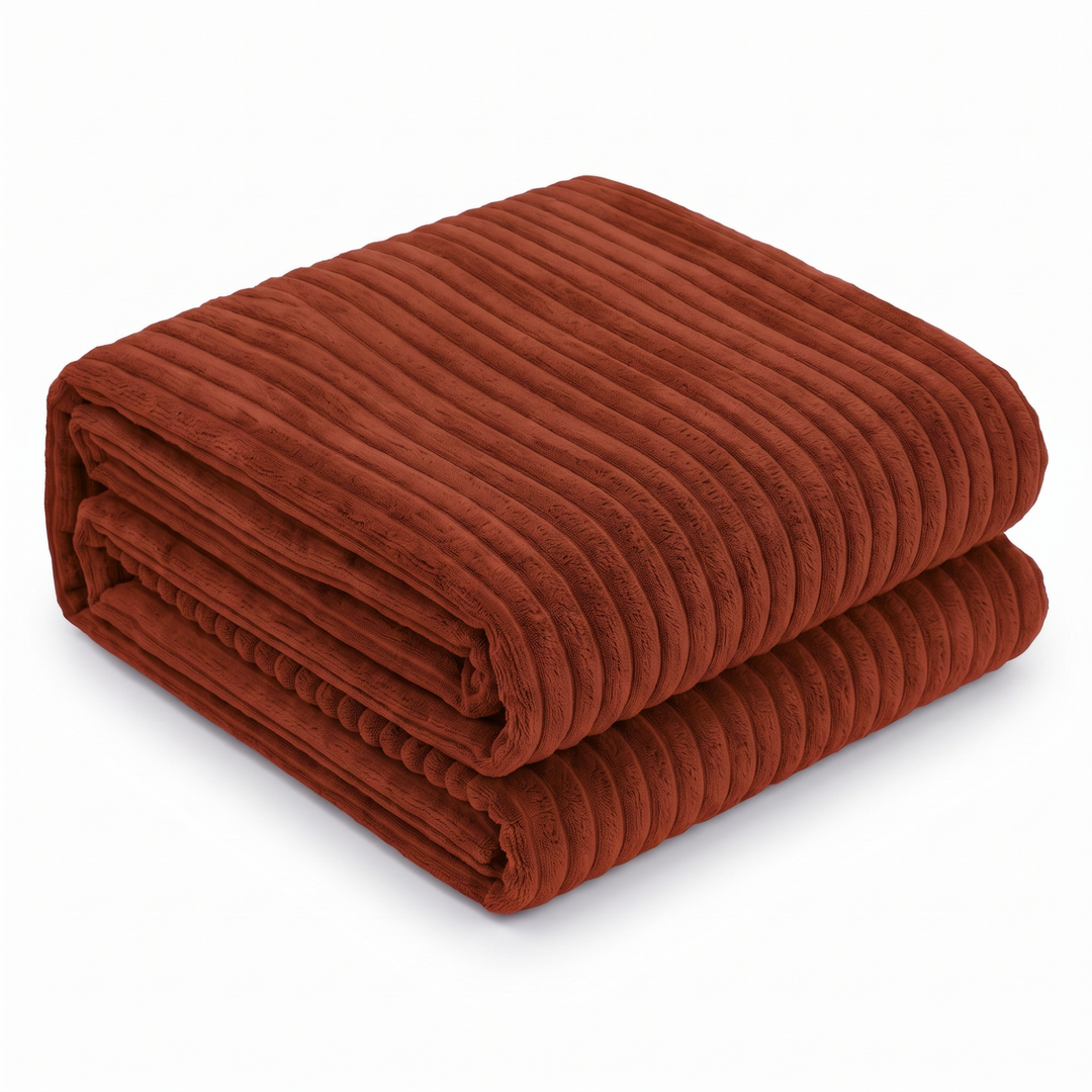 Housse Pouf XXL En Velours Côtelé - 110 X 100 Cm