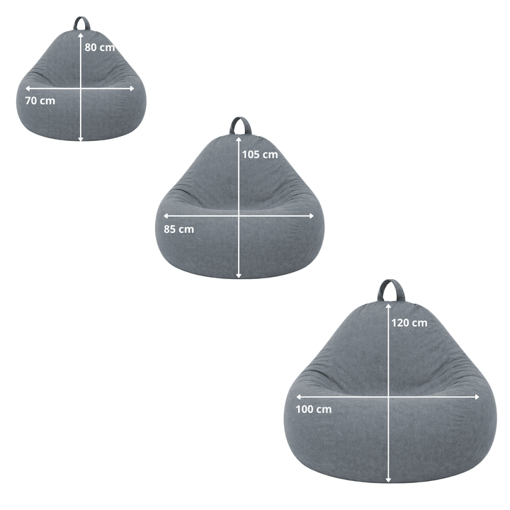 Pouf Poire Déhoussable - 105x85 Cm