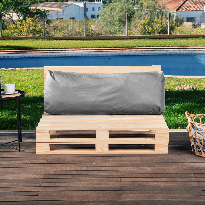 Coussin Palette Déhoussable Imperméable - Dossier 120x40 Cm