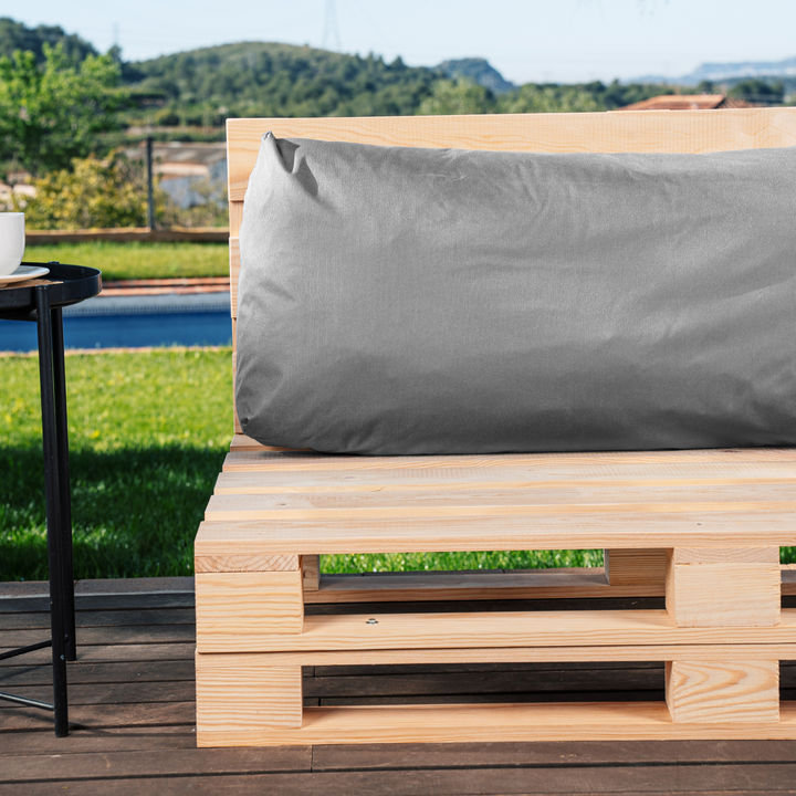 Coussin Palette Déhoussable Imperméable - Dossier 120x40 Cm