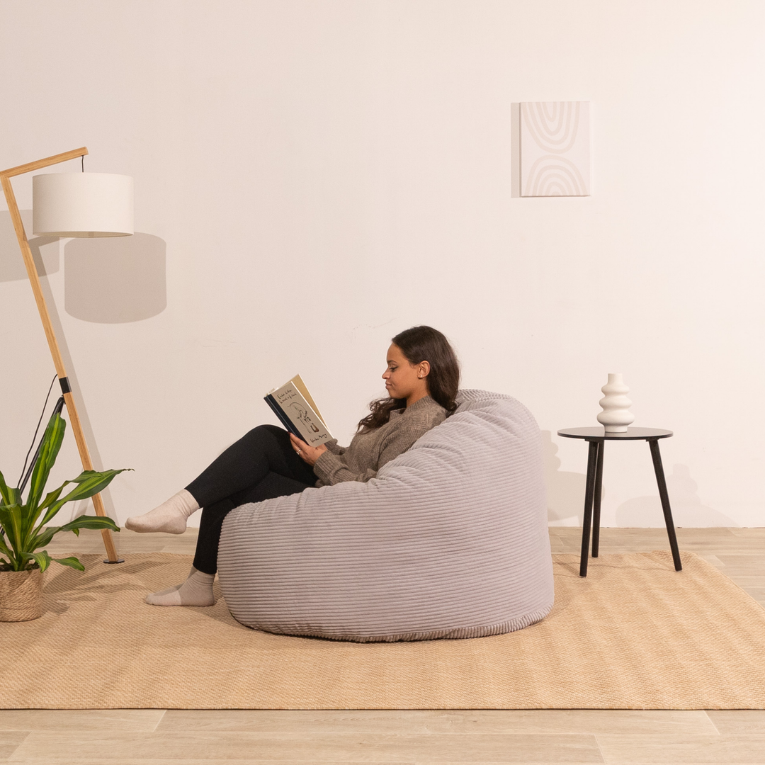 Pouf Velours Côtelé Épais - 100cm
