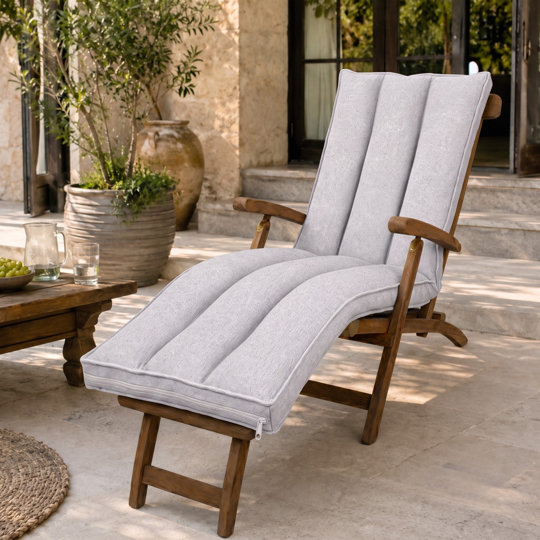 Coussin bain de soleil déhoussable - 190x60x15 cm