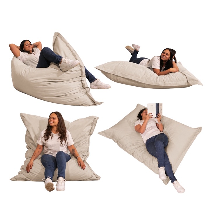 Pouf Extérieur Imperméable Déhoussable Anti-UV - 140x180 Cm
