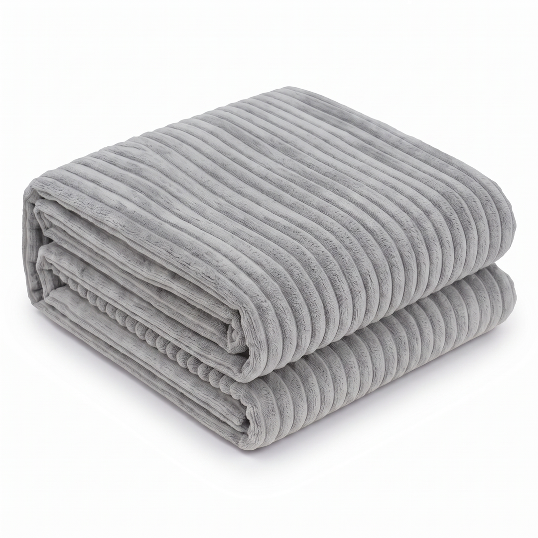 Housse Pouf XXL En Velours Côtelé - 110 X 100 Cm
