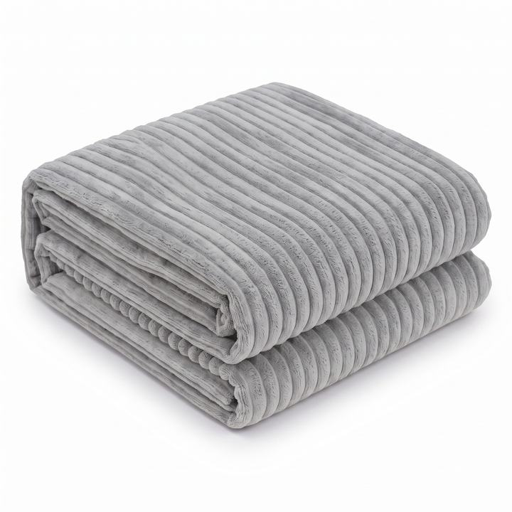 Housse Pouf XXL En Velours Côtelé - 110 X 100 Cm
