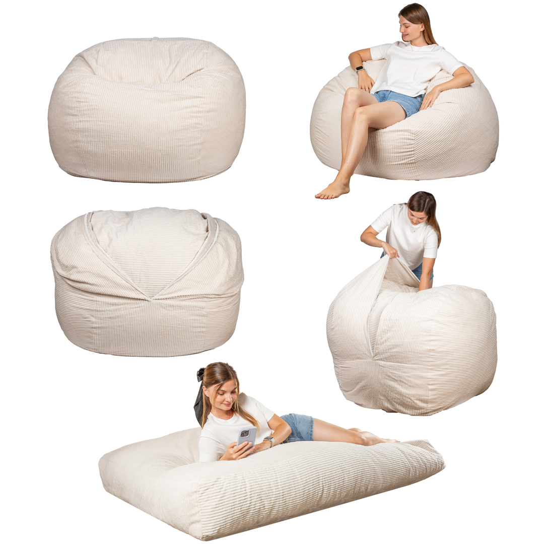 Pouf Lit Convertible 2en1