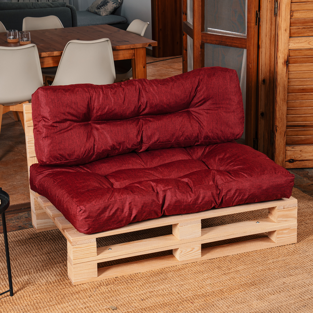 Lot Assise/Dossier Coussin Palette