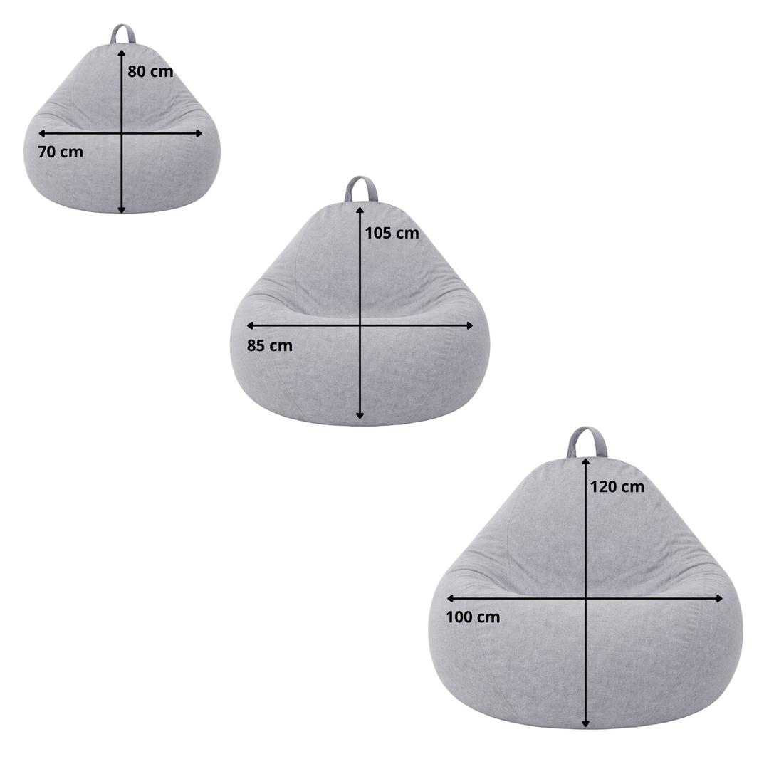 Pouf Poire Déhoussable - 105x85 Cm