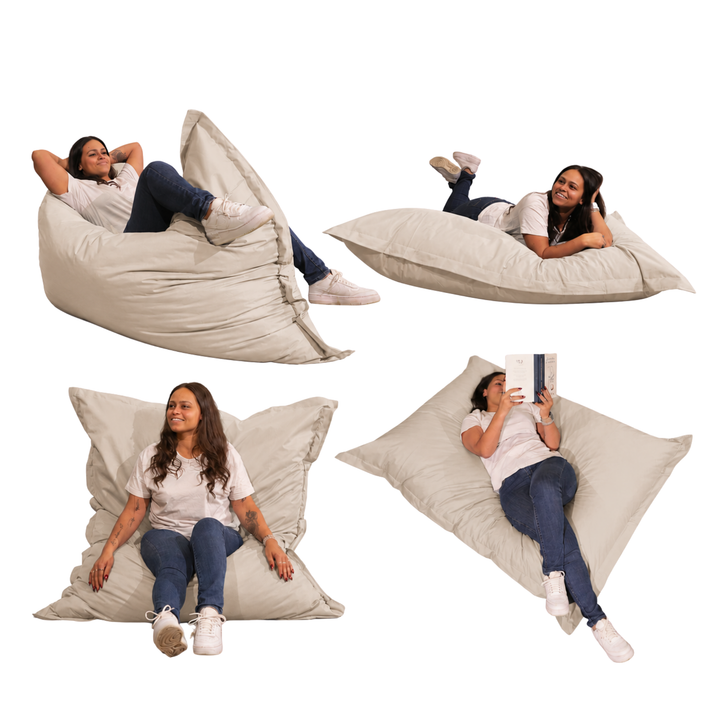 Pouf Extérieur Imperméable Déhoussable Anti-UV - 140x180 Cm