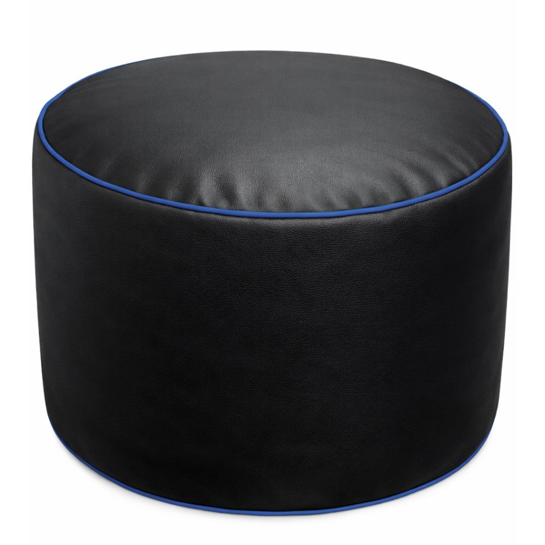 Pouf gaming en similicuir - 100x110 cm + Repose-pieds