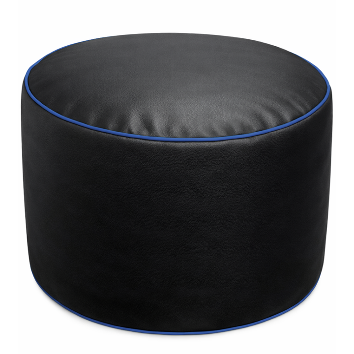 Pouf gaming en similicuir - 100x110 cm + Repose-pieds