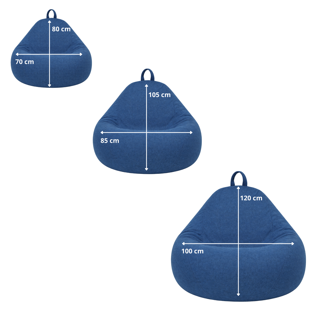 Pouf Poire Déhoussable - 105x85 Cm