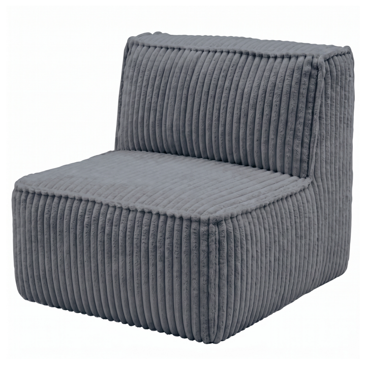Module central déhoussable - Pour canapé modulable - Velours côtelé - 90x82 cm