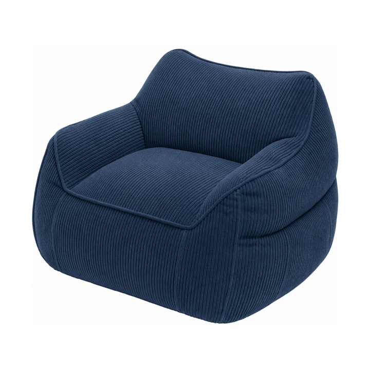 Pouf Fauteuil Velours Côtelé - 100x110 Cm