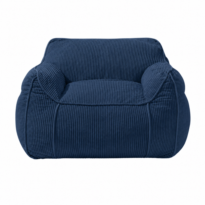 Pouf Fauteuil Velours Côtelé - 100x110 Cm