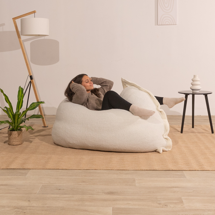 Pouf Bouclette Déhoussable - 140x180 Cm