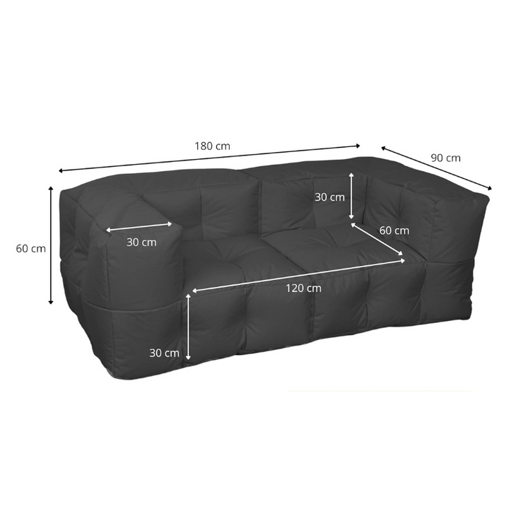 Canapé Modulable Extérieur - 90 X 180 Cm