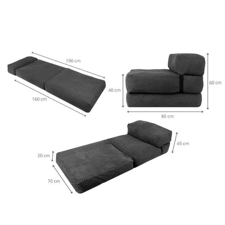 Chauffeuse 1 Place - 70 X 190 Cm