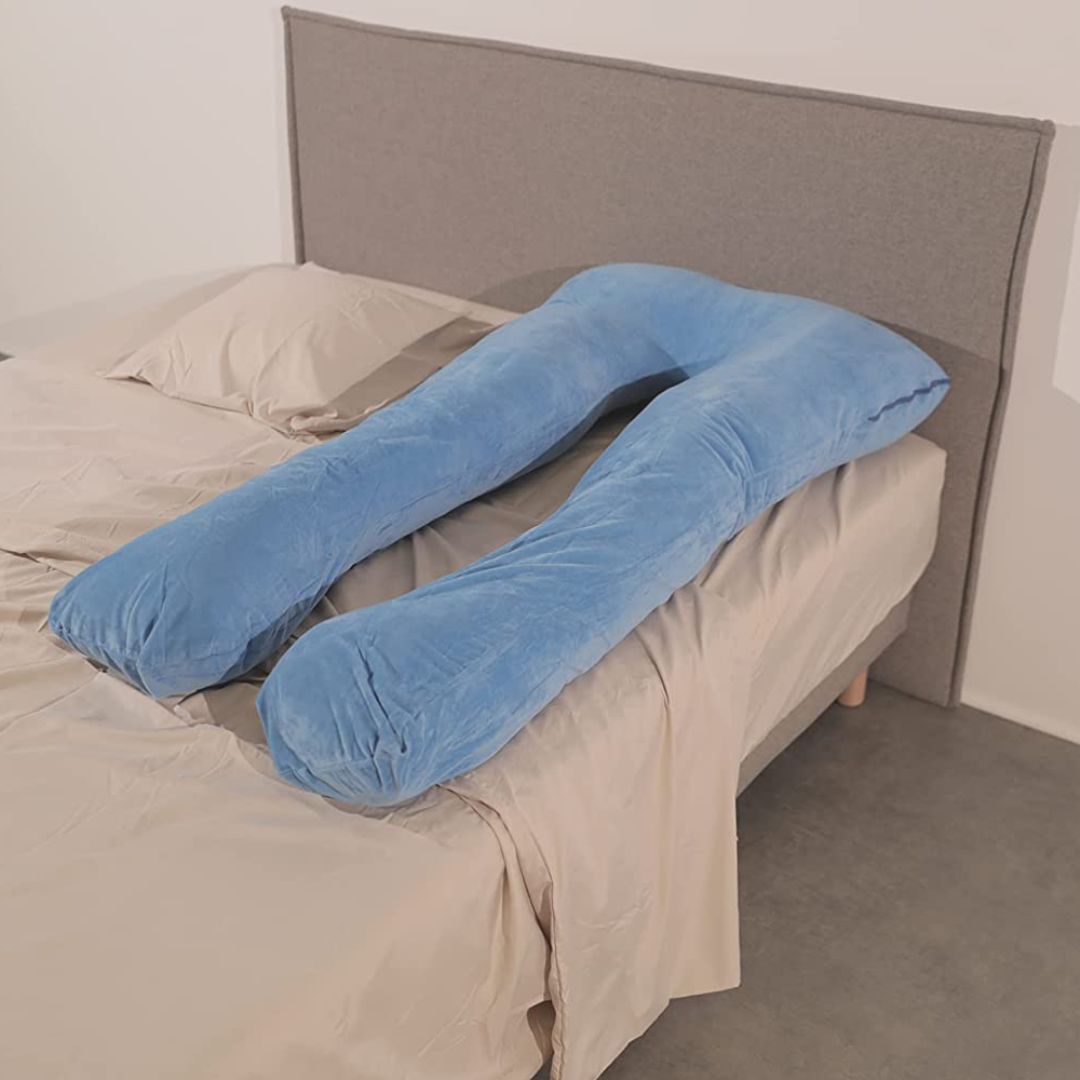 Coussin De Grossesse Velours - 140x80 Cm