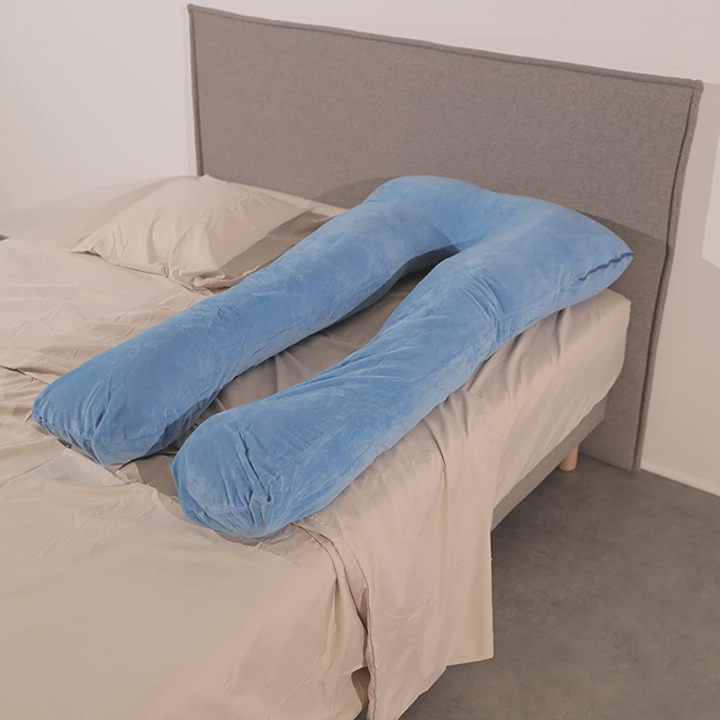 Coussin De Grossesse Velours - 140x80 Cm