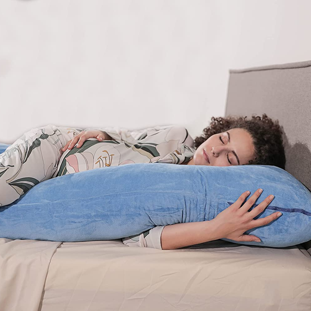 Coussin De Grossesse Velours - 150x80 Cm