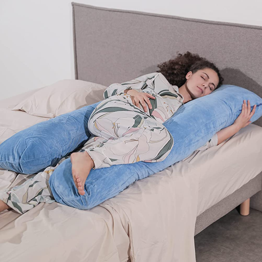 Coussin De Grossesse Velours - 150x80 Cm