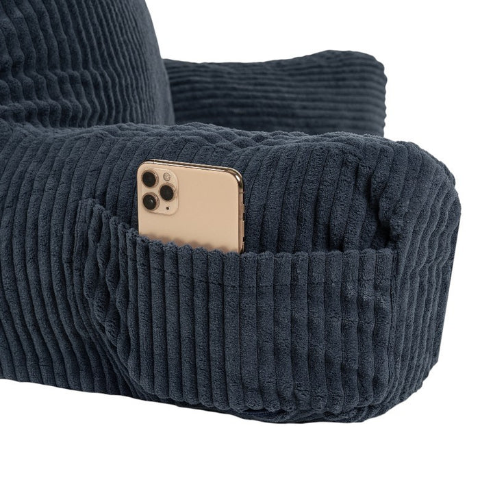 Coussin De Lecture Déhoussable Velours Côtelé