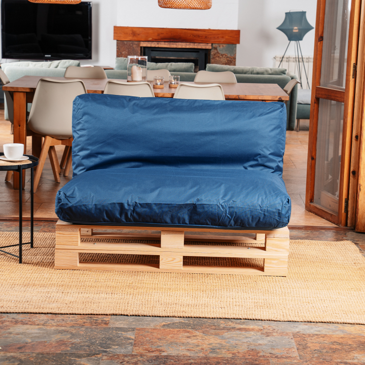 Coussin Palette Déhoussable Imperméable - 120x60 Cm
