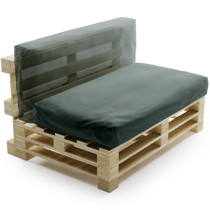 Coussin Palette Déhoussable Imperméable - 120x60 Cm