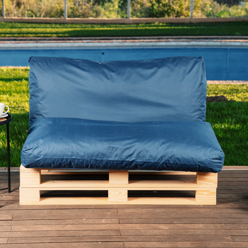 Coussin Palette Déhoussable Imperméable - 120x60 Cm
