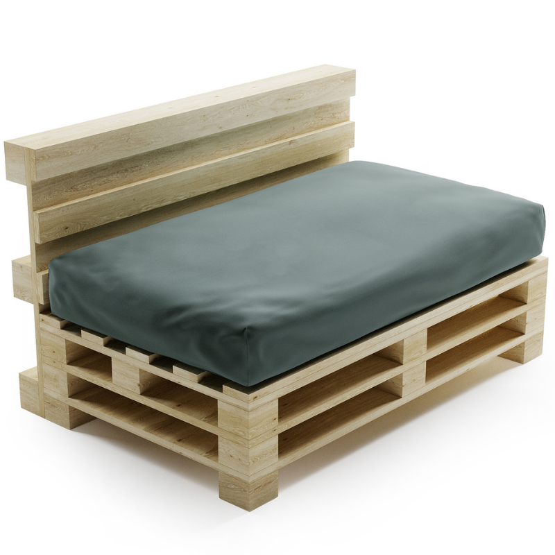 Coussin Palette Déhoussable Imperméable - Assise 120x80 Cm