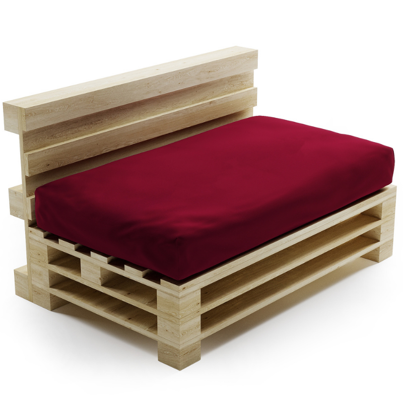 Coussin Palette Déhoussable Imperméable - Assise 120x80 Cm