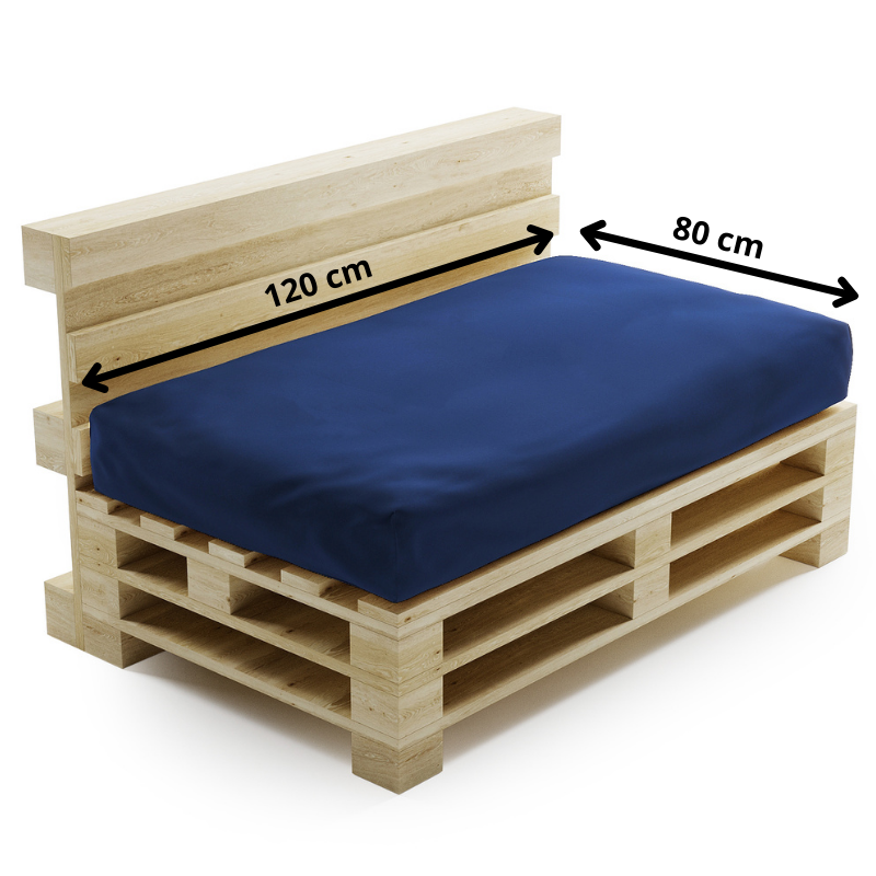 Coussin Palette Déhoussable Imperméable - Assise 120x80 Cm