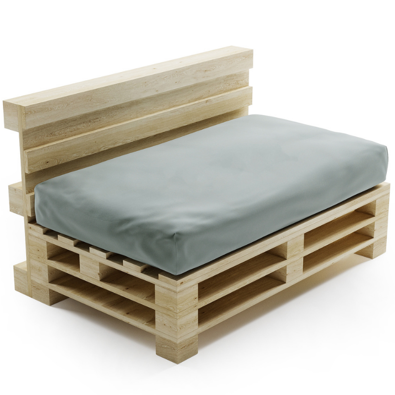 Coussin Palette Déhoussable Imperméable - Assise 120x80 Cm