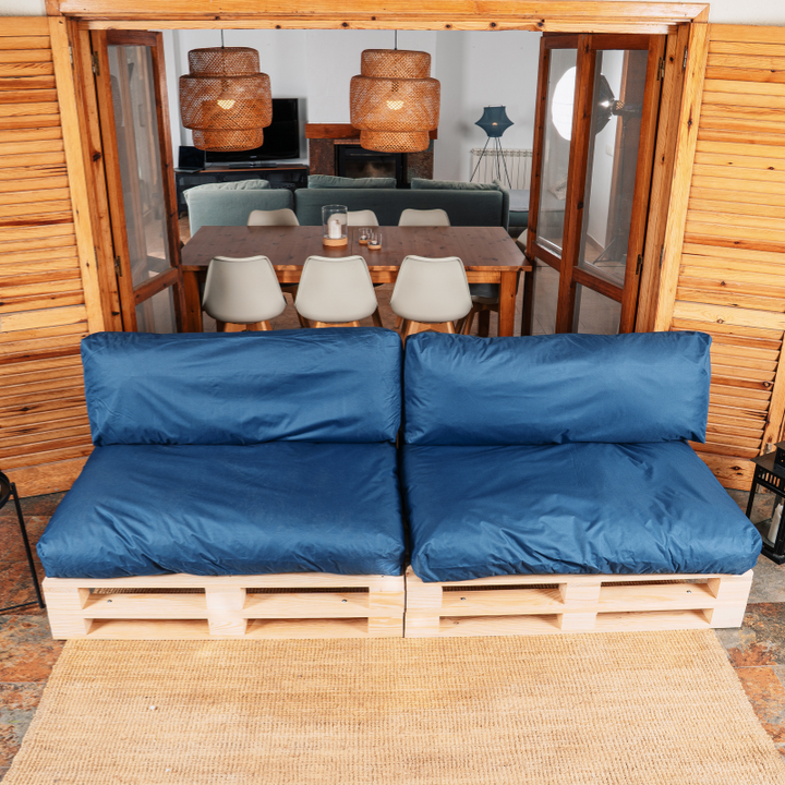 Coussins Palette Déhoussable Imperméable - LOT X2