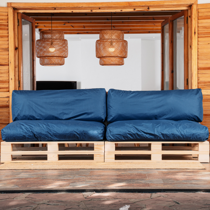 Coussins Palette Déhoussable Imperméable - LOT X2