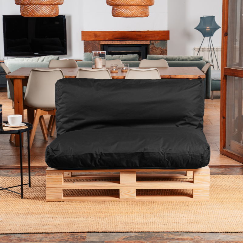 Housse Coussin Palette Déhoussable - 120 X 60 Cm