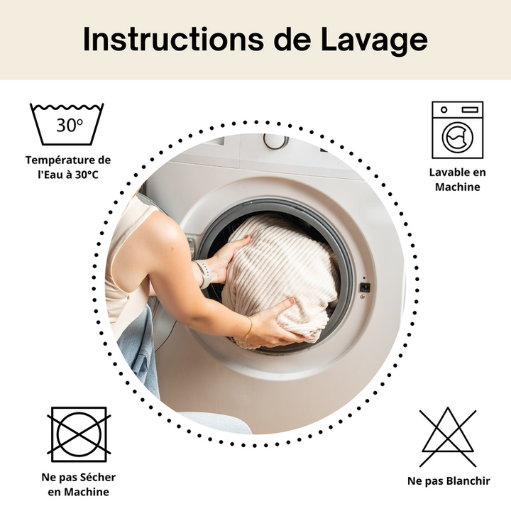 Housse Pouf Poire Velours Côtelé - 120x100 Cm