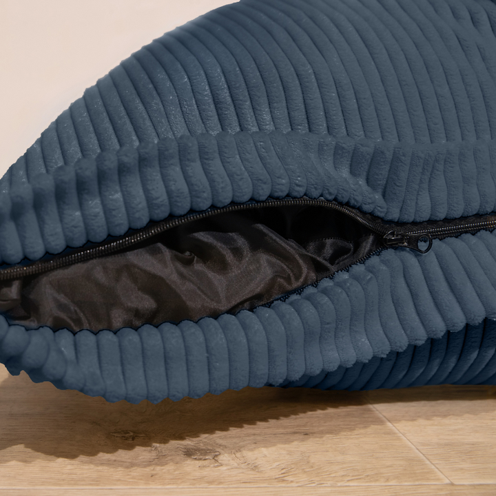 Housse Pouf Velours Côtelé - 140x180 Cm