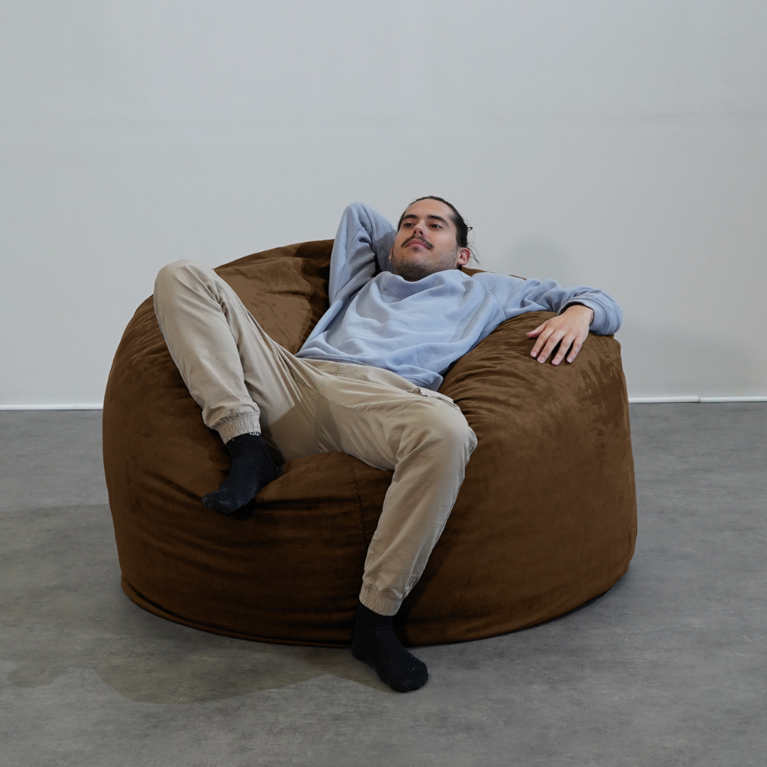 Housse Seule Pouf Géant Microsuède - 120 Cm - Banabag