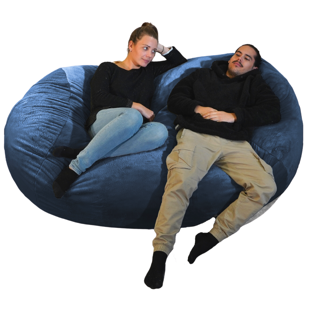 Housse Seule Pouf Long Géant Fourrure - 160 Cm